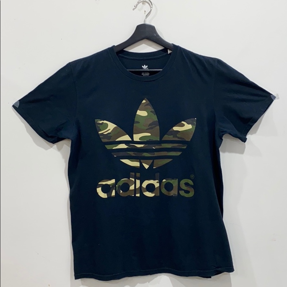 Adidas Camo Trefoil Logo Tee